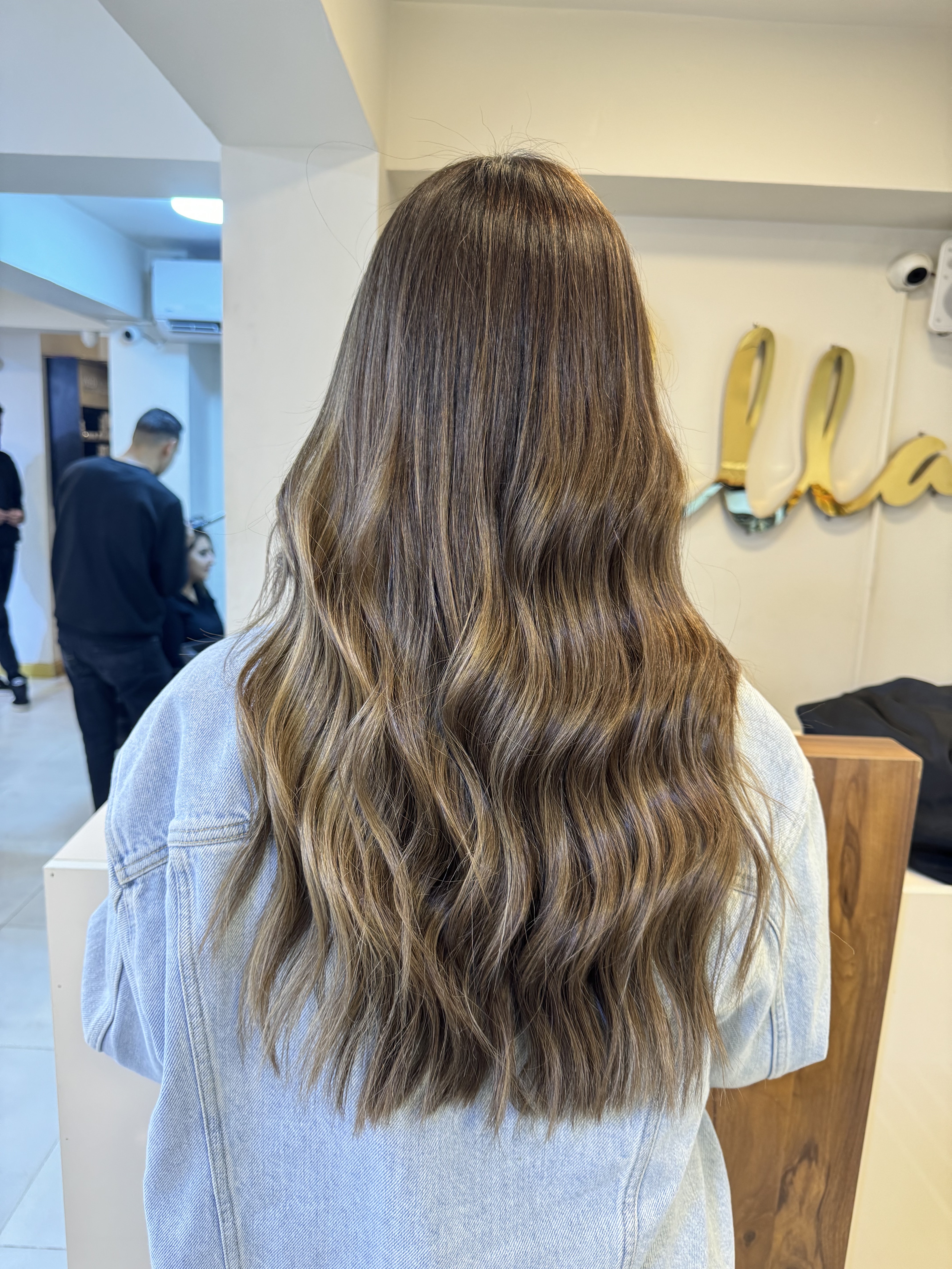 Balayage colour result